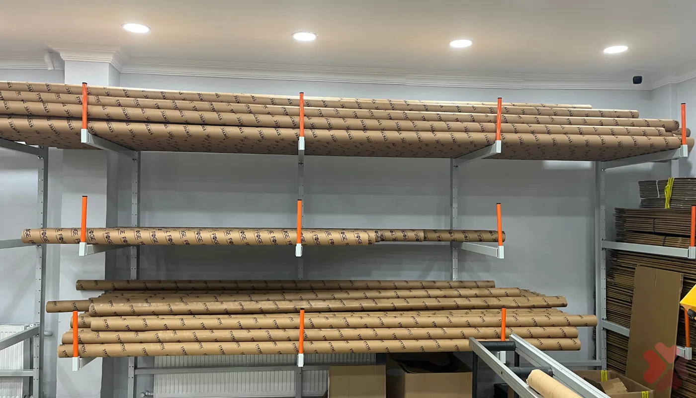 Çiçek Raf Sistemleri Farklı ölçü ve kapasitelerde konsol kollu raf modelleri
