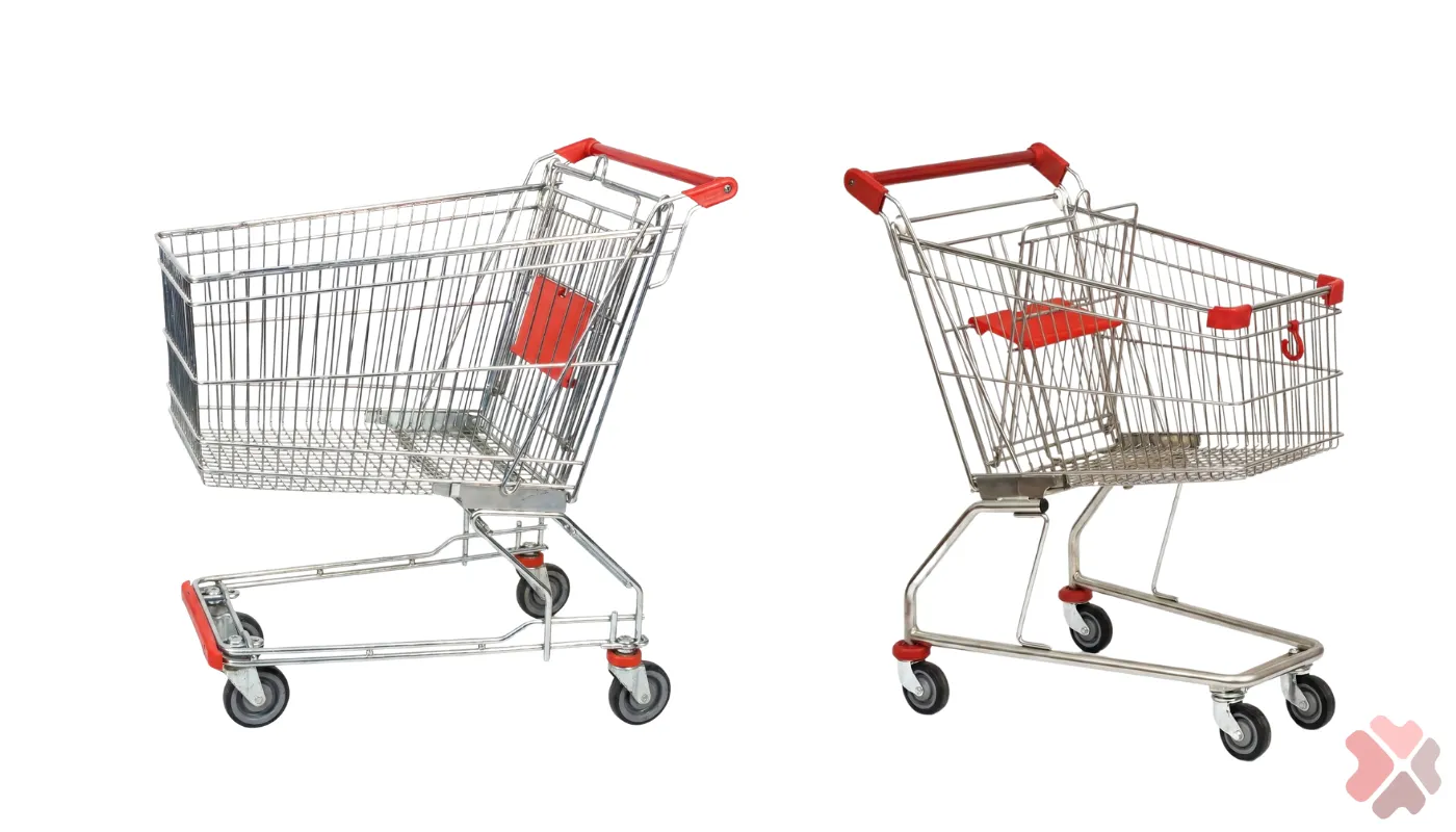 Çiçek Raf Sistemleri Dayanıklı çelik gövdeli market arabaları